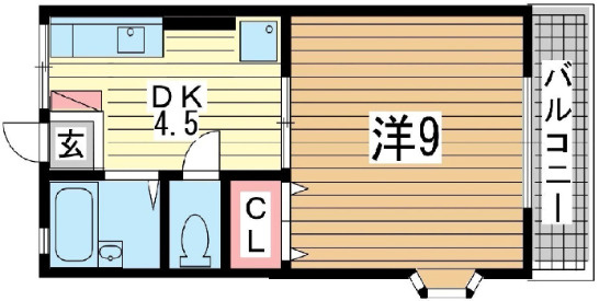 タウンハイム須磨南の間取り