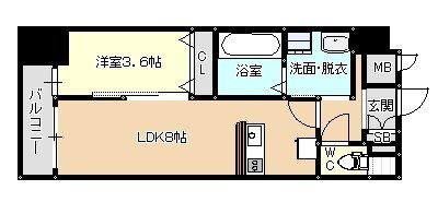アヴァンティ銀天町の間取り