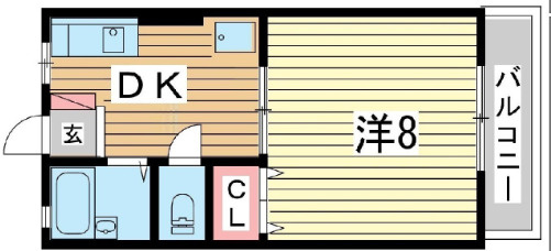 タウンハイム須磨南の間取り