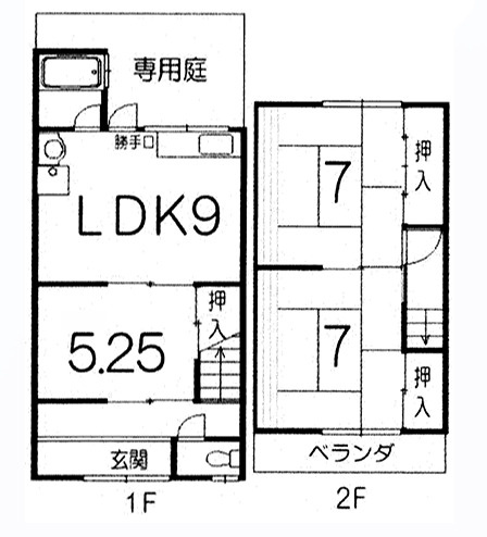 大島2丁目貸家の間取り