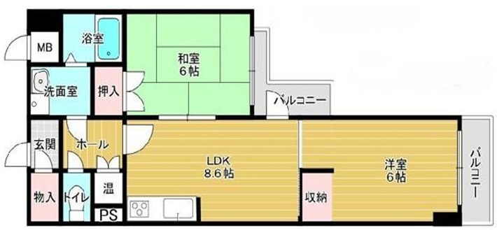 ストークマンション内本町の間取り