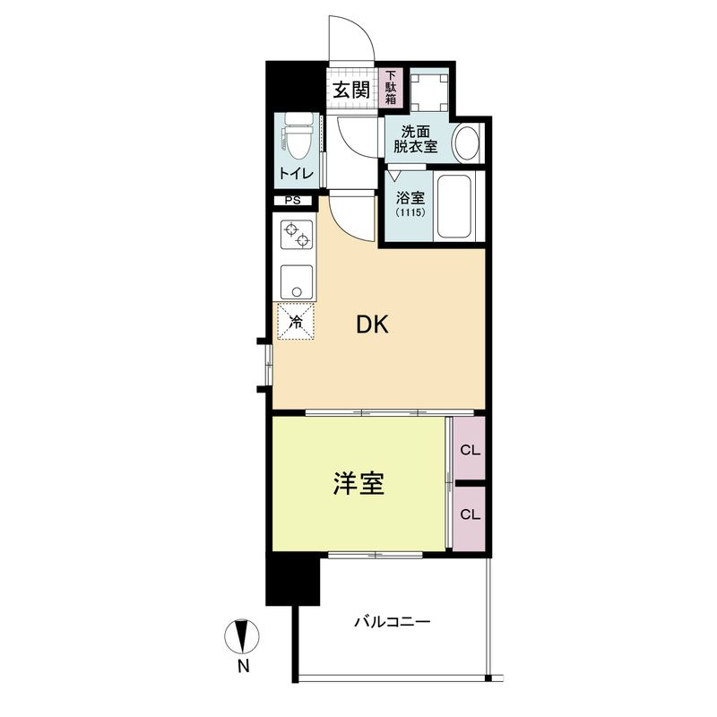 プライマル南森町の間取り