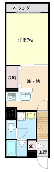 FUKUE BLD 松ヶ枝町の間取り