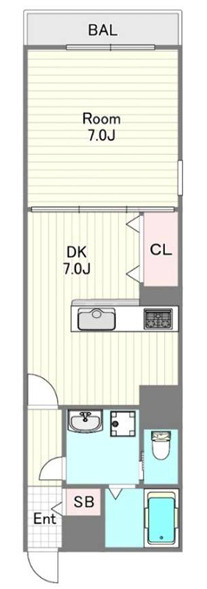 FUKUE BLD 松ヶ枝町の間取り