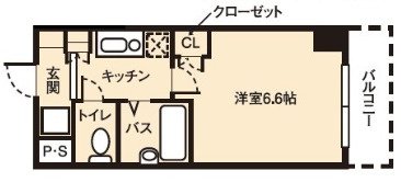 ドミール桜川Ⅱの間取り