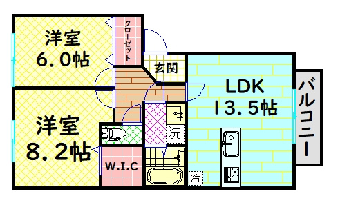 【間取り】 | ドミール旭A