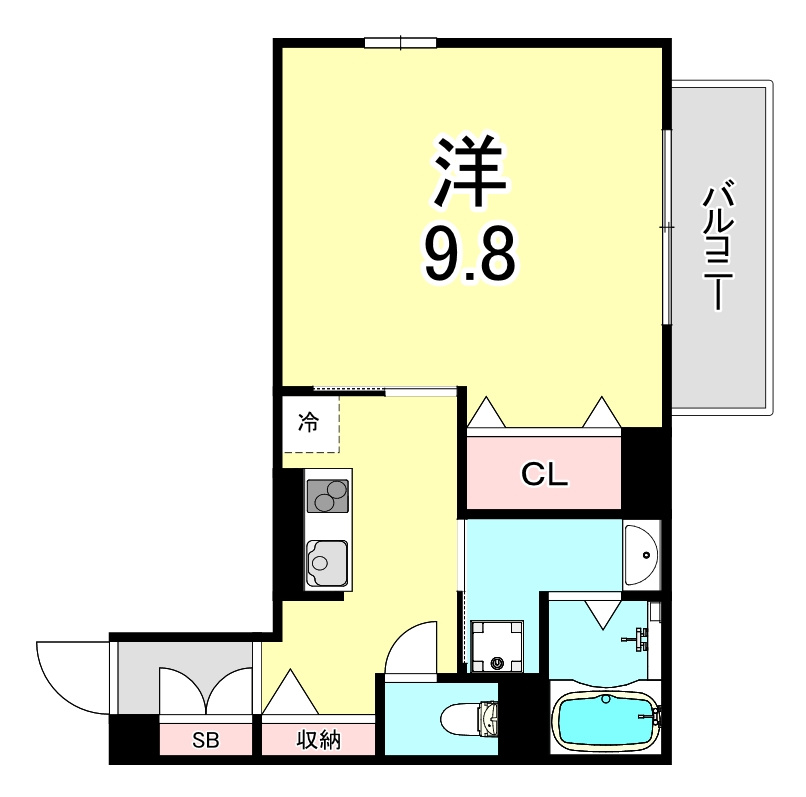 ペルスネージュ岡田 の間取り