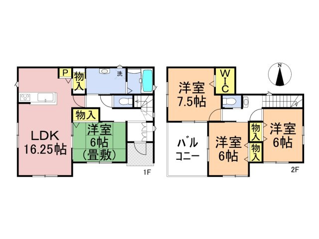 新築戸建　大垣市静里町　全2区画分譲の間取り|■2号棟　■ヤマダ不動産　株式会社リライフ　
■夢のマイホーム購入をフルサポートします！