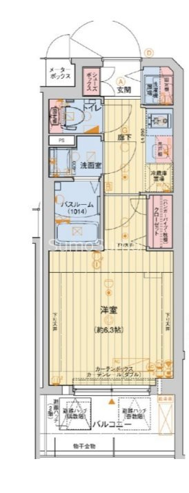レオンコンフォート堀江公園の間取り