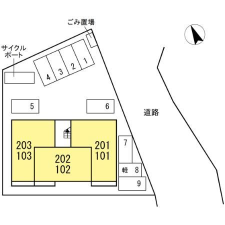 アザレア熊本の区画図