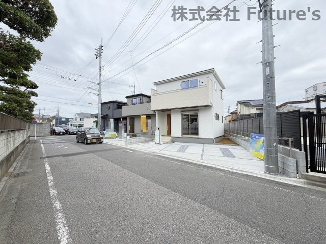 八潮市八潮7丁目　新築戸建　全5棟　5号棟の前面道路含む現地写真|前面道路含む現地写真です。
