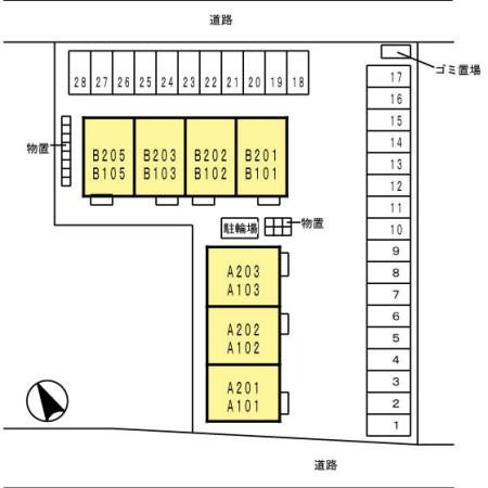 グランハート　A棟の区画図