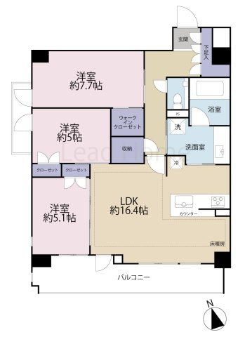 【間取り】 | リストレジデンス目黒本町