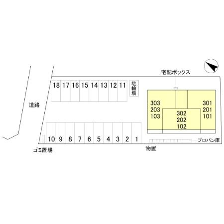 D-Regalo下馬Sの区画図