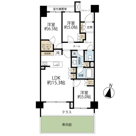 【間取り】 | パークホームズ目黒中町