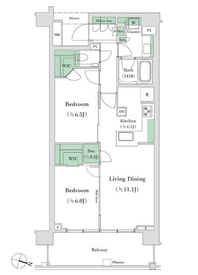 【間取り】 | プラウド都立大学