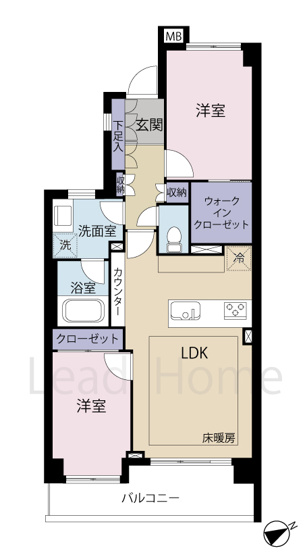 【間取り】 | クリオ恵比寿弐番館