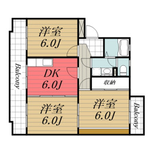 【間取り】 | クレセントフジ　Ｂ