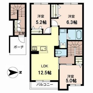 シャーメゾン　シリウスの間取り