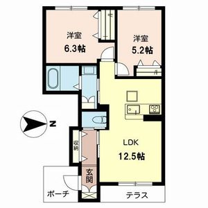 シャーメゾン　シリウスの間取り