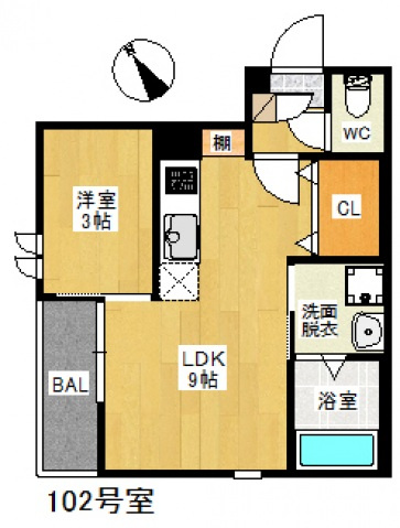 【間取り】 | Ｇｒａｎｄｔｉｃ 野芥ＶＥＬＩＥＲＯ