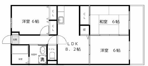 ディーズコートの間取り