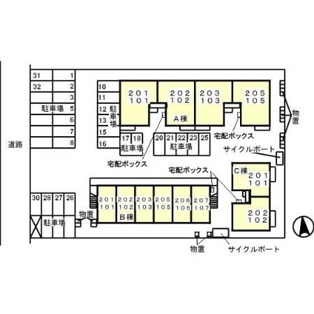 グリーンウェル　Ｃの区画図