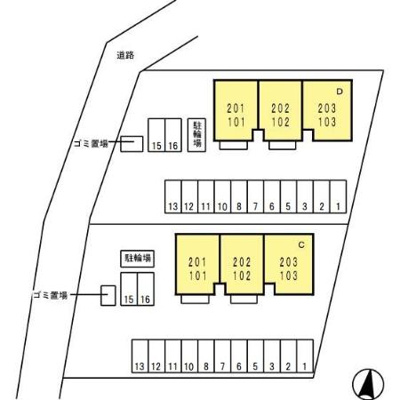 【区画図】 | グレイスヒルズ蔵王　C棟