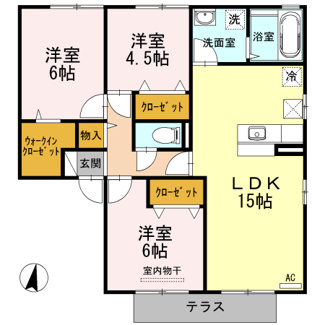 【間取り】 | グレイスヒルズ蔵王　C棟