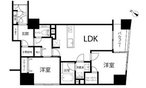 グランシティ日本橋ラフィーネの間取り