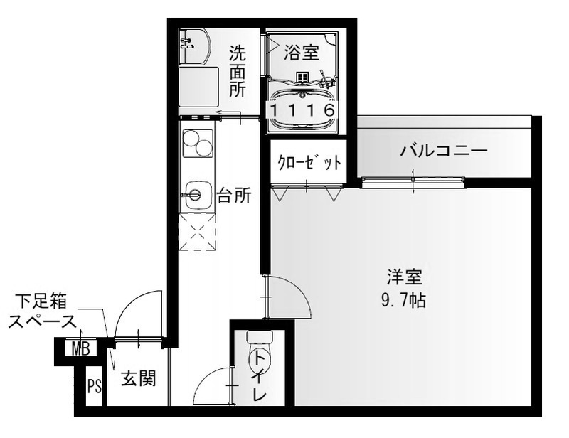 フジパレス尼崎立花Ⅰ番館の間取り