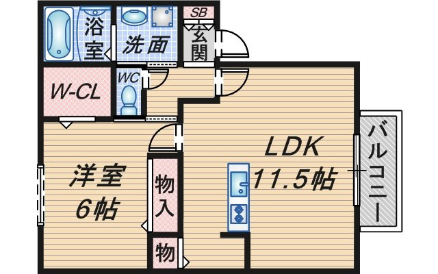 ポンリビエルの間取り