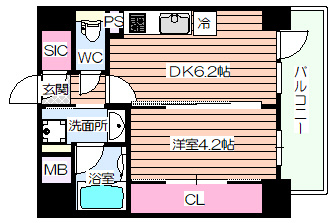 【間取り】 | エステムコート大阪福島Ⅱレイヤー