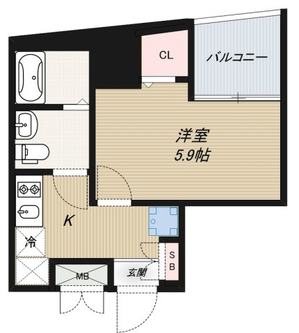 アイディ品川２５の間取り