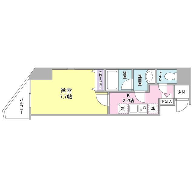 グラティア日本橋の間取り|間取りです。