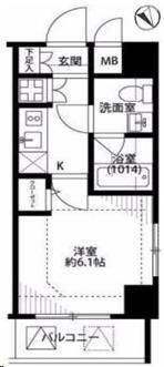 プレール・ドゥーク銀座ＥＡＳＴⅡの間取り