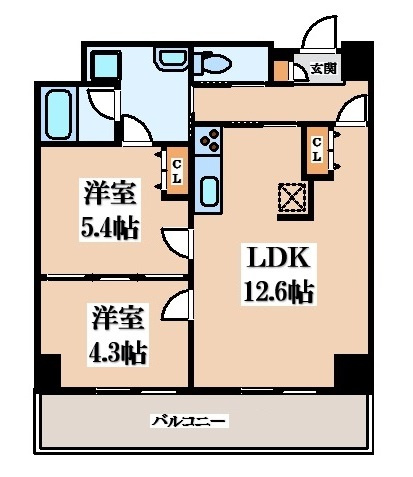 【間取り】 | ルビアス上小阪