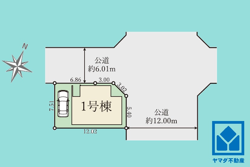 伊丹市荻野３丁目　２期の区画図