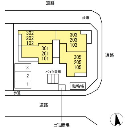 スリジエの区画図