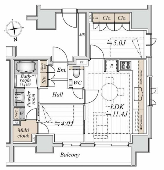 【間取り】 | リビオレゾン大手町