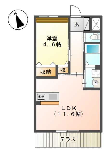 アリュールの間取り