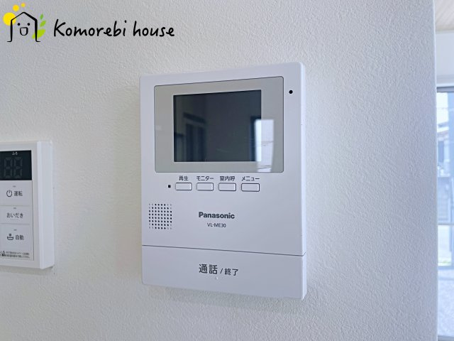 鴻巣市箕田　中古戸建　の防犯設備|モニター付インターホンです