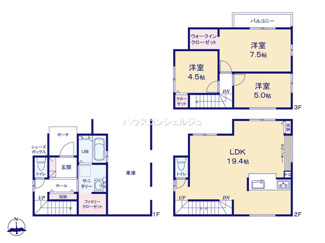【間取り】 | 名古屋市中村区五反城町６丁目29【仲介手数料無料】新築一戸建て　1号棟