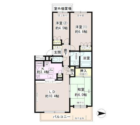 松戸小金台パーク・ホームズの間取り