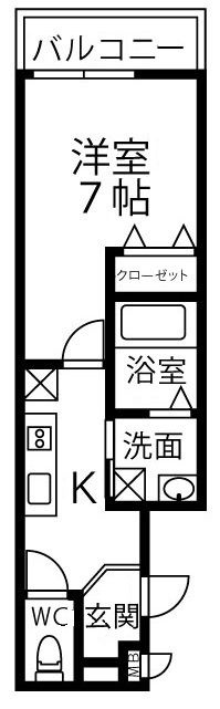 フジパレス阪神甲子園の間取り