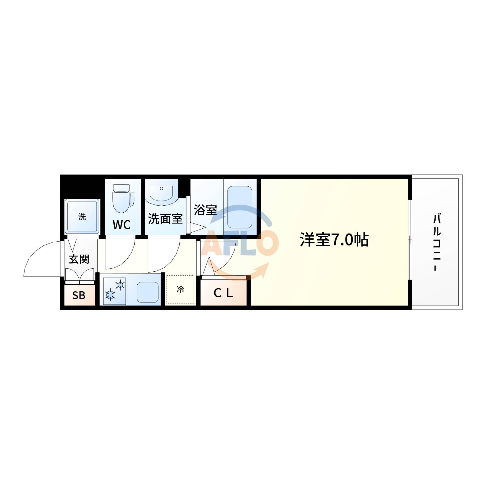 S-RESIDENCE上新庄ascentの間取り|S-RESIDENCE上新庄ascent　間取り