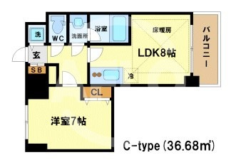 アルグラッド福島WESTの間取り|アルグラッド福島WEST