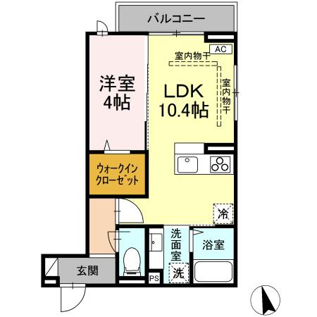 【間取り】 | D-ROOM中央Ⅰ