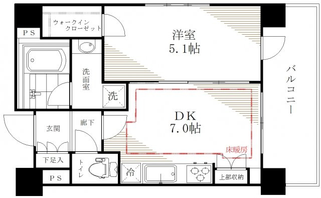 サンクレイドル上野Ⅱの間取り