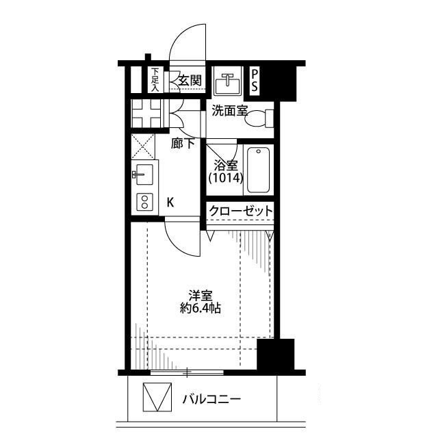 プレール・ドゥーク高輪の間取り|間取りです。